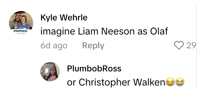 TikTok comments